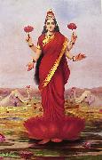 Raja Ravi Varma Goddess Lakshmi Spain oil painting artist